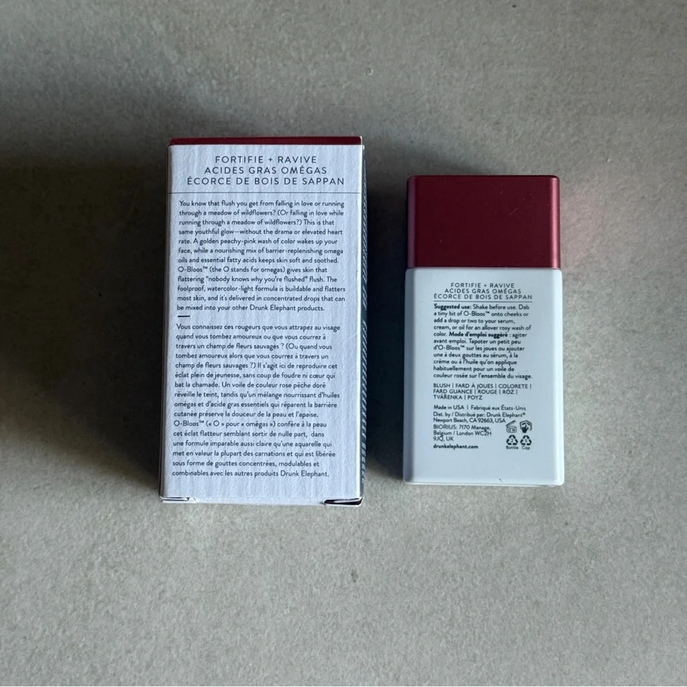 Drunk Elephant O-Bloos Rosi Drops Blush Serum 30ml Full Size